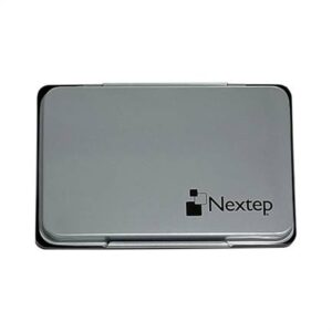 Cojín para sello Nextep NE-641U Metálico sin tinta tamaño No. 1 12.2cm x 8.4 cm almohadilla de tela (algodón y fieltro)