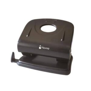 Perforadora Nextep NE-121M 2 orificios 8cm color negro hasta 30 hojas