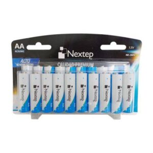 Pila Nextep AA NE-280V Alcalina LR6 1.5V con 20 Piezas Presentación en Blister