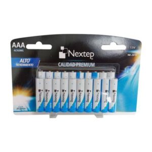 Pila Nextep AAA NE-281V Alcalina LR03 1.5V con 20 Piezas Presentación en Blister