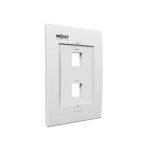 NEXXT AW161NXT02 Tapa - faceplate, 2 puerto, para conectores tipo keystone Blanco