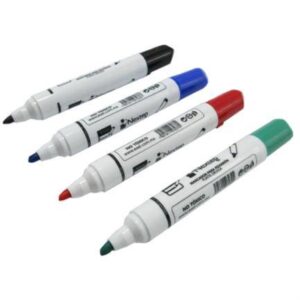 Juego de Marcadores Nextep NE-078 para pintarron Blanco 4 colores punta cincel 4mm