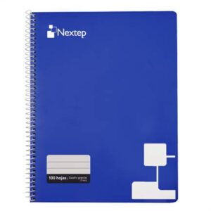 Cuaderno Nextep NE-007g cuadro numero 7 tamaño profesional con 100 hojas de resorte