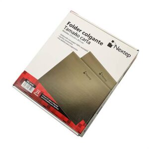 Folder Colgante Económico Nextep NE-014C color Verde con 25 piezas tamaño carta