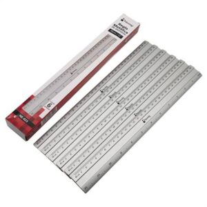 Regla Metálica Nextep NE-023 con 6 piezas tamaño 30 cm