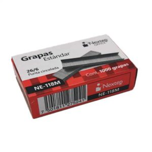 Grapa Estándar Nextep NE-118M 26/6 con 1000 capacidad para de 25 hojas