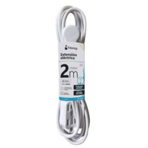 Extensión Eléctrica Nextep NE-244D para casa y oficina 16 AWG 2 mts