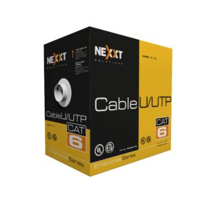 NEXXT AB356NXT02 Bobina de Cable Cat.6 UTP - revestimiento tipo CM, 305M, Azul Enterprise 100 Cobre 23 AWG