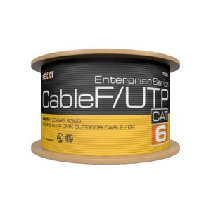 NEXXT AB356NXT07 Bobina de Cable Cat.6 F/UTP - revestimiento tipo CMX Externo, 305M, Negro Enterprise 100 Cobre 23 AWG