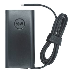 GENERICO AC-C-D90W Adaptador de Corriente TIPO C 90W 20V/4.5A (Type C) con PD Compatible DELL EKC-D90W