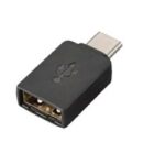 Adaptador usb PLANTRONICS 85Q48AA - USB Tipo C, Negro