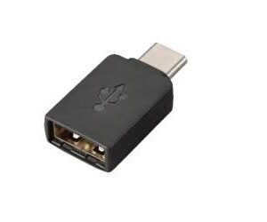 Adaptador usb PLANTRONICS 85Q48AA - USB Tipo C, Negro