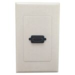 BROBOTIX 163290 Tapa - faceplate de 1 panel con jack hdmi hembra 90 grados - universal, standard