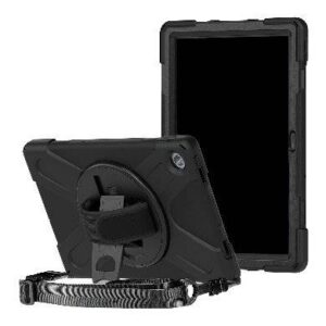 Funda protector c/correa - uso rudo y giro 360° p/lenovo tab m10 plus tb-125f/128, BROBOTIX, 6001950