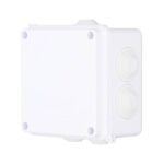 Caja Plástica 100X100X70 Sello de Goma IP65 BROBOTIX 6007112 - Color Blanco
