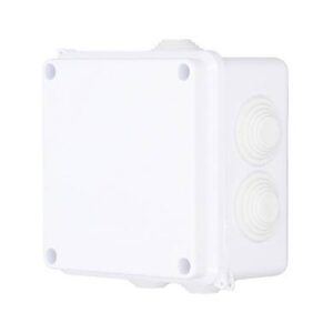 Caja Plástica 100X100X70 Sello de Goma IP65 BROBOTIX 6007112 - Color Blanco