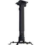Soporte de Proyector Universal - para Techo ó Pared, Expandible de 63 A 100 cms, en Acero, con Resistencia de 10 kgs, Color Negro, BROBOTIX 6006764