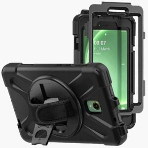 Funda protector c/correa - uso rudo, giro 360º, p/samsung galaxy active 5, 8.0 pulgadas, c/mica, x300 y x306, BROBOTIX 6007068