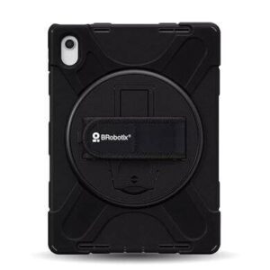 Funda protector c/correa - uso rudo, giro 360º, p/ipad 11 pulgadas, 11va generación, a16, 2025, c/mica, BROBOTIX 406016 rbt