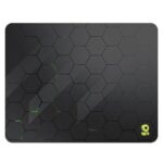 Mousepad gamer - 31 x 40 cm, diseño hexágono, gris, bordes cosidos, 6007075, BROBOTIX