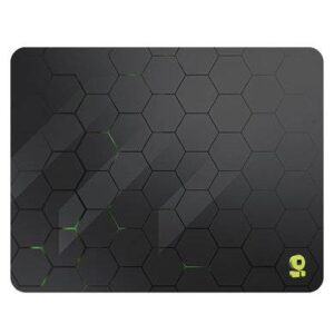 Mousepad gamer - 31 x 40 cm, diseño hexágono, gris, bordes cosidos, 6007075, BROBOTIX