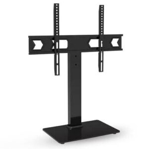 Soporte tv para escritorio o mesa con base de cristal templado - 37-75 pulgadas, resistencia 45 kg, 6007778 BROBOTIX