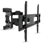 Soporte para tv - de pared articulado de 30 a 85 pulgadas, doble brazo, de acero, resistencia 70kg, negro, 6007808 BROBOTIX