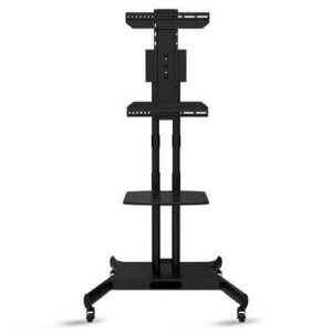 Soporte de piso - móvil, (de carrito) para pantalla 32-86 pulgadas en posición horizontal o vertical, resistencia 50 kg, BROBOTIX 6007792