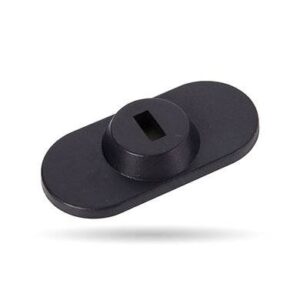 Ancla p/candado de seguridad k-slot (microsaver) - p/laptop, tablet, celular, tipo placa c/adhesivo, color negro, BROBOTIX 406283