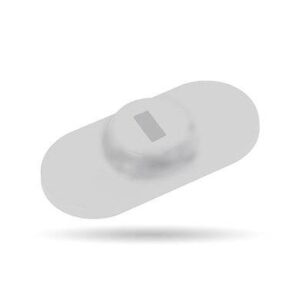 Ancla p/candado de seguridad k-slot (microsaver) - p/laptop, tablet, celular, tipo placa c/adhesivo, color gris, BROBOTIX 406290