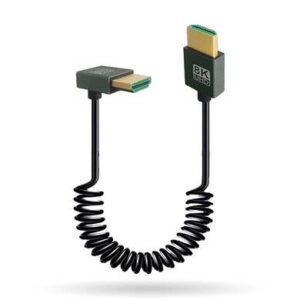 Cable hdmi v2.0 tipo espiral de 30-80 cm; hdmi macho a hdmi macho resolucion 8k@60hz - 406351, BROBOTIX