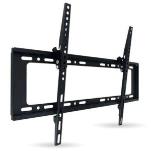 Soporte de pared fijo para tv de 32 a 85 pulgadas - de acero, resistencia 55kg, c/inclinación de 12 grados, 406047, BROBOTIX