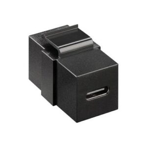 Jack usb c-c - hembra-hembra, color negro, BROBOTIX, 6005965