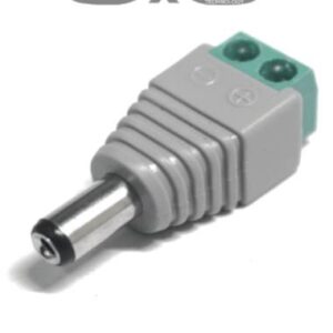 SAXXON PSUBR12H - Bolsa de 10 Conectores Macho Para Alimentación de Camaras/ Terminales Tipo Tornillo Positivo y Negativo/ Resistente a la Oxidación