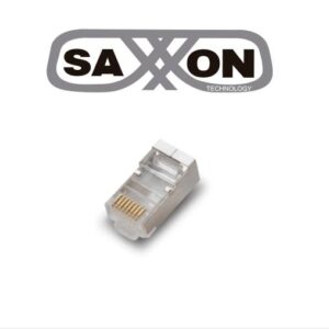 SAXXON S901B - Conector plug RJ45 para cable UTP/FTP /CAT 5E / Blindado / Paquete 100 piezas