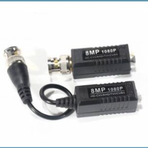 SAXXON VB-03 Par de transceptores pasivos (Video Baluns) soporta 8MP 4k a 150m - 4MP a 200m, 1080p a 250m, 720p a 300m en CVI. 2 terminales Push