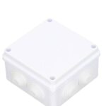 SAXXON PB100 - Caja de conexiones con 7 entradas / PVC libre de halógenos / Compatible con cámaras Bullet / Domo / Dimensiones 100 x 100 x 70 mm ip55