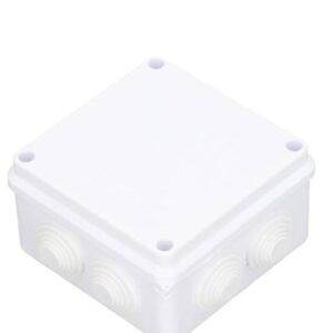 SAXXON PB100 - Caja de conexiones con 7 entradas / PVC libre de halógenos / Compatible con cámaras Bullet / Domo / Dimensiones 100 x 100 x 70 mm ip55