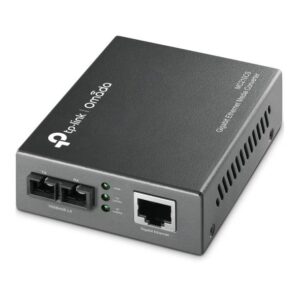Convertidor multimedia de modo individual gigabit TP-LINK MC210CS para ampliar la distancia de fibra hasta 15km