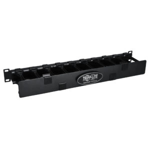 Organizador de Cables TRIPP-LITE de 1U de Alta Capacidad - conducto de peine con tapa de bisagra doble MATERIAL METAL SRCABLEDUCT1UHD