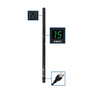 TRIPP-LITE Barra PDU Monofásico - Tripp Lite, Modelo PDUMV15, PDU Monofásico de 12A 120V con Medidor Digital Local