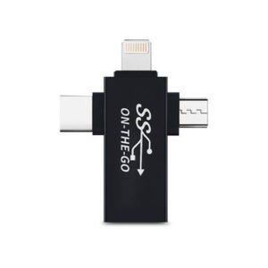 URBAN BALANCE ADP-3EN1-UB Adaptador USB C a USB B DBugg Angular