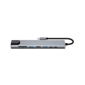 DockStation HUB DBUGG 8 EN 1 UB GR UB81 Hub 8 en 1 UB81 URBAN BALANCE. Con cables USB 3.0 o 2.0 - HDMI y USB Tipo C. Entrada para tarjeta SD
