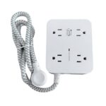 URBAN BALANCE Tira multicontacto HN8U5WC2 - 8 tomas de corriente espaciadas. 2 USB A, 2 USB C