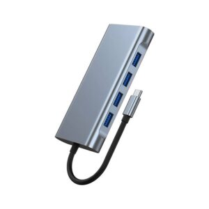 URBAN BALANCE UBSC11 Dock Station Carga rápida para portátil 100w. C a HDMI + RJ45 + USB 3.0 + USB 2.0 + SD/TF + CARGA PD. 1 HDMI: 4K @ 30 Hz. 2: RJ45: VGA 4*USB 3.0.