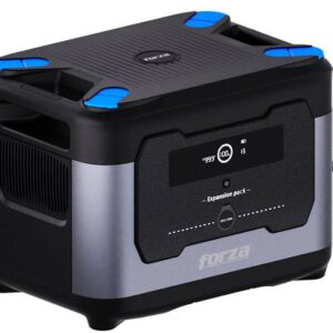 Batería de Expansión FORZA Titan (FPP-TP2400EB) - Capacidad 2047.5Wh, LiFePO4, Color Negro con Azul, compatible con el modelo FPP-TP2400