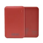 Powerbank npw-05fb NECNON 5000mah carga 2.1a 1 a 2 cargas indicador led entrada y salida tipo c rojo carga acelerada NBPB0502FB