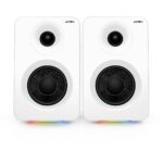 ACTECK AC-940825 Bocinas Tipo Estudio Dynamic Exact R BS700 Elite Series - Sonido Estereo 2.0, Potencia 50w RMS, Color Blanco. BR-940825