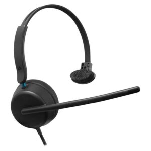 ACTECK Audífono Monoaural ACTIVE PRO HC545 - Conexión USB-A, Micrófono Omnidireccional