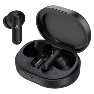 ACTECK Audífonos Inalámbricos Flow Nano EF670 / Bluetooth 5.4 / Estereo 2.0 / Duración de hasta 6 h audifonos + 18 h estuche / Cancelacion de ruido ANC + ENC / Co